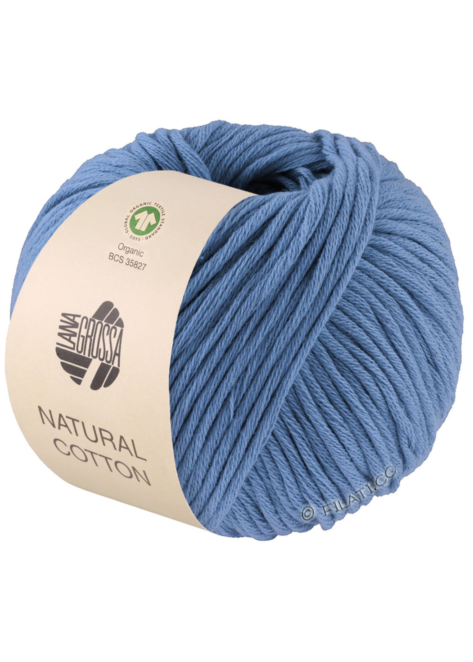 Lana Grossa Lana Grossa Natural Cotton 28 Duifblauw 50 gram