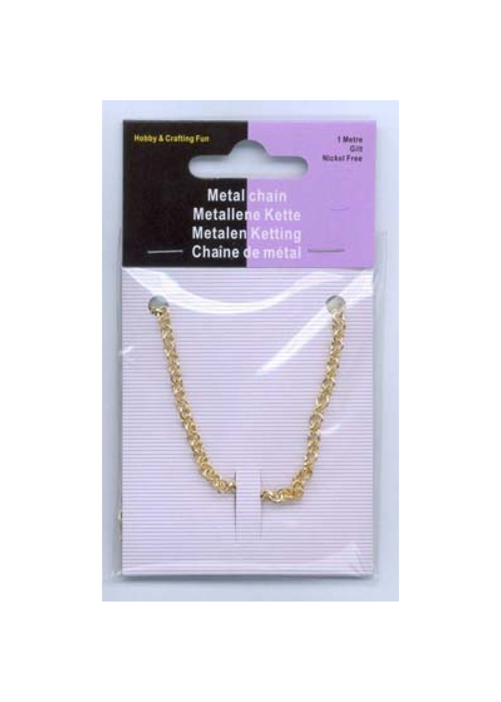 Hobby & crafting Fun Metalen ketting (1 mtr) gkl
