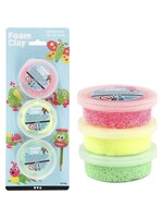 Foam Clay Foam Clay® 3x14 gr/ 1 doos, lichtgroen, neon roze, neon geel