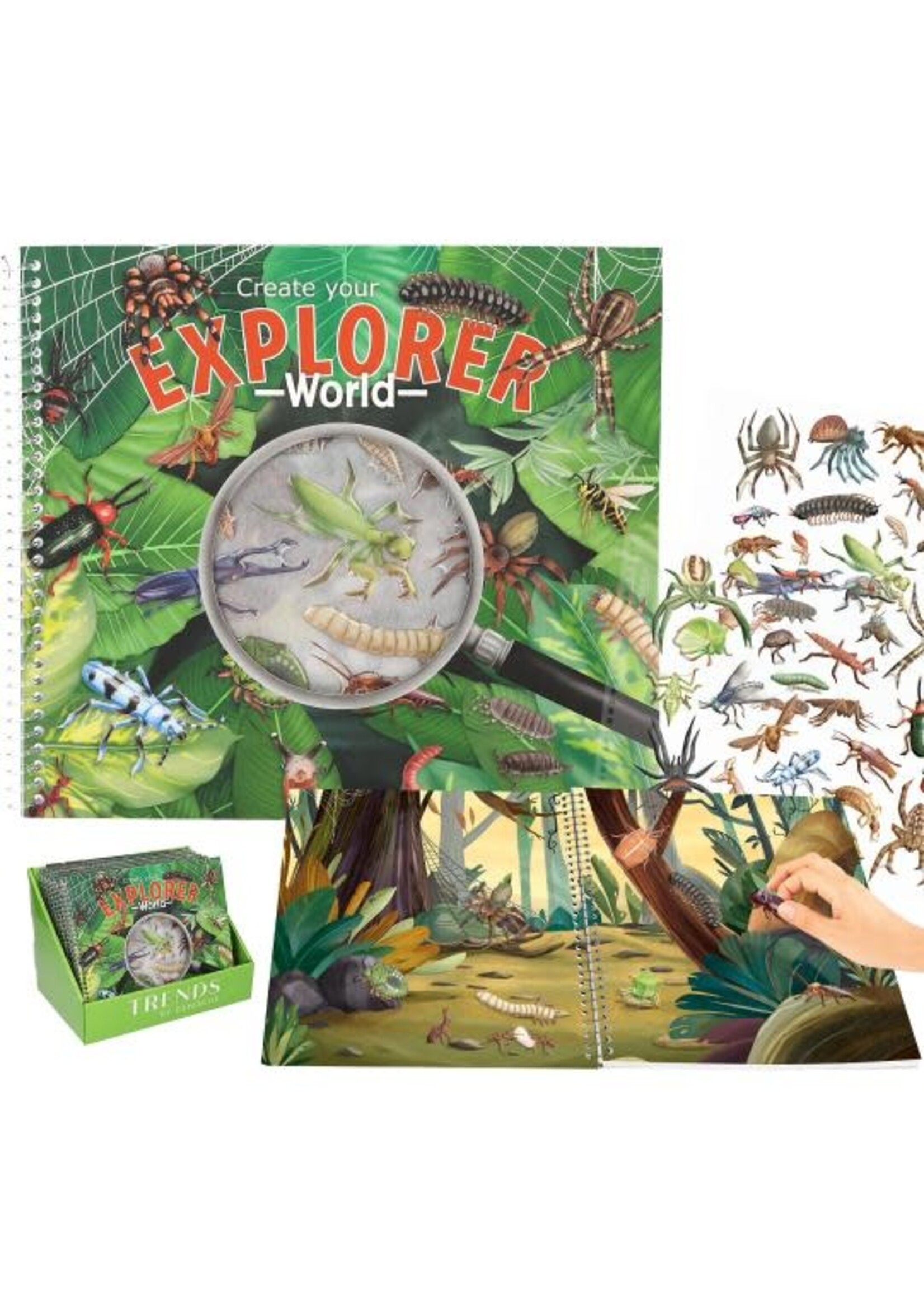 Depesche Explorer Stickerworld met reliëfstickers
