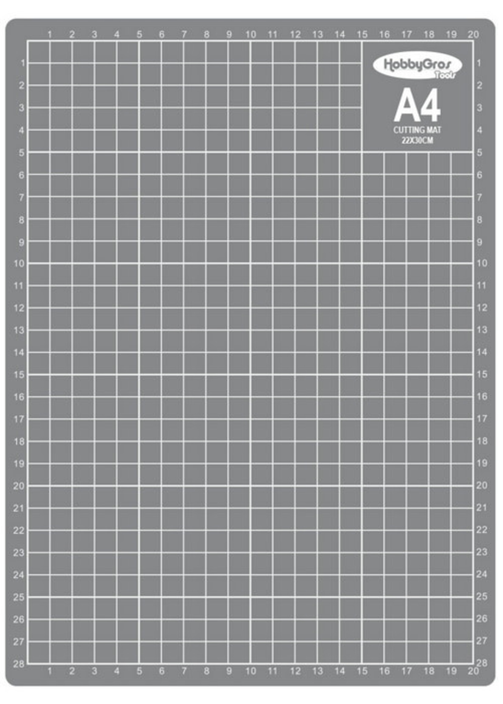 Hobbygros HobbyGros Snijmat 20 x 30 cm A4 grijs