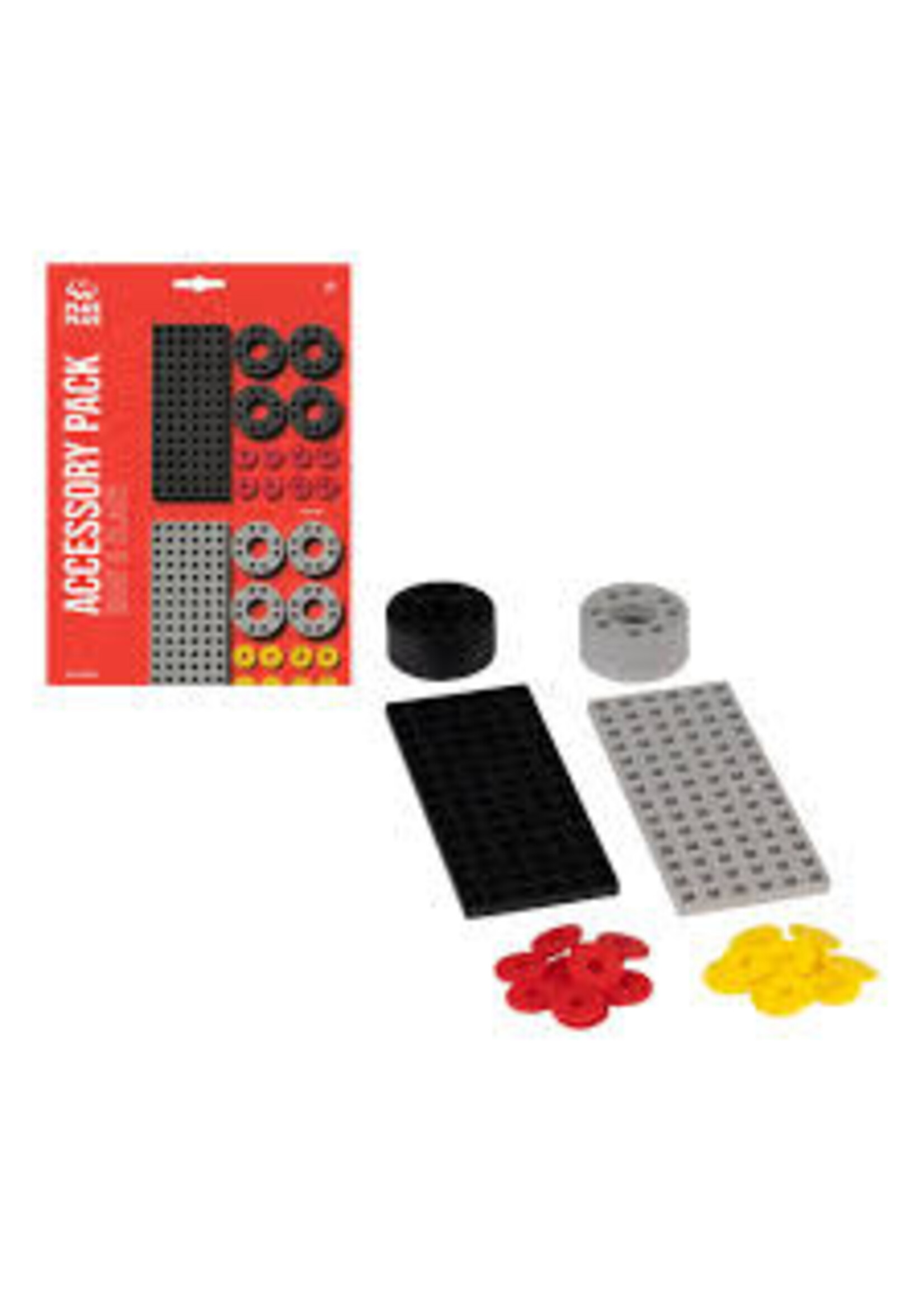 Plus-Plus Plus-Plus Bouwplaat grijs/zwart klein en wielen: 26 stuks (3965)