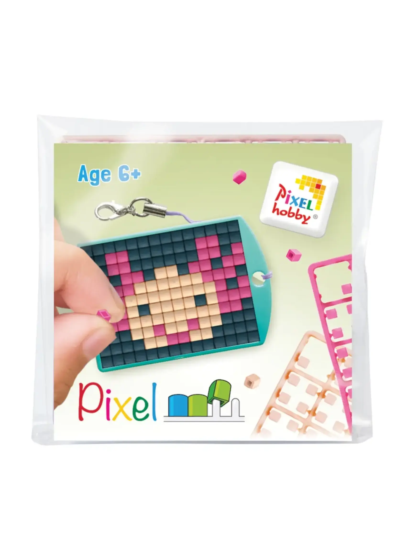 Pixel Pixelhobby Medaillion startset - Axolotl - roze