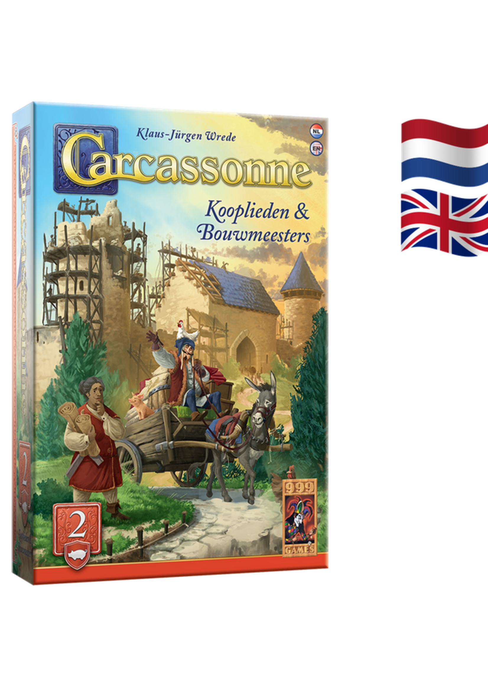 999 Games 999 Games Carcassonne: Kooplieden & Bouwmeesters Uitbreiding 2