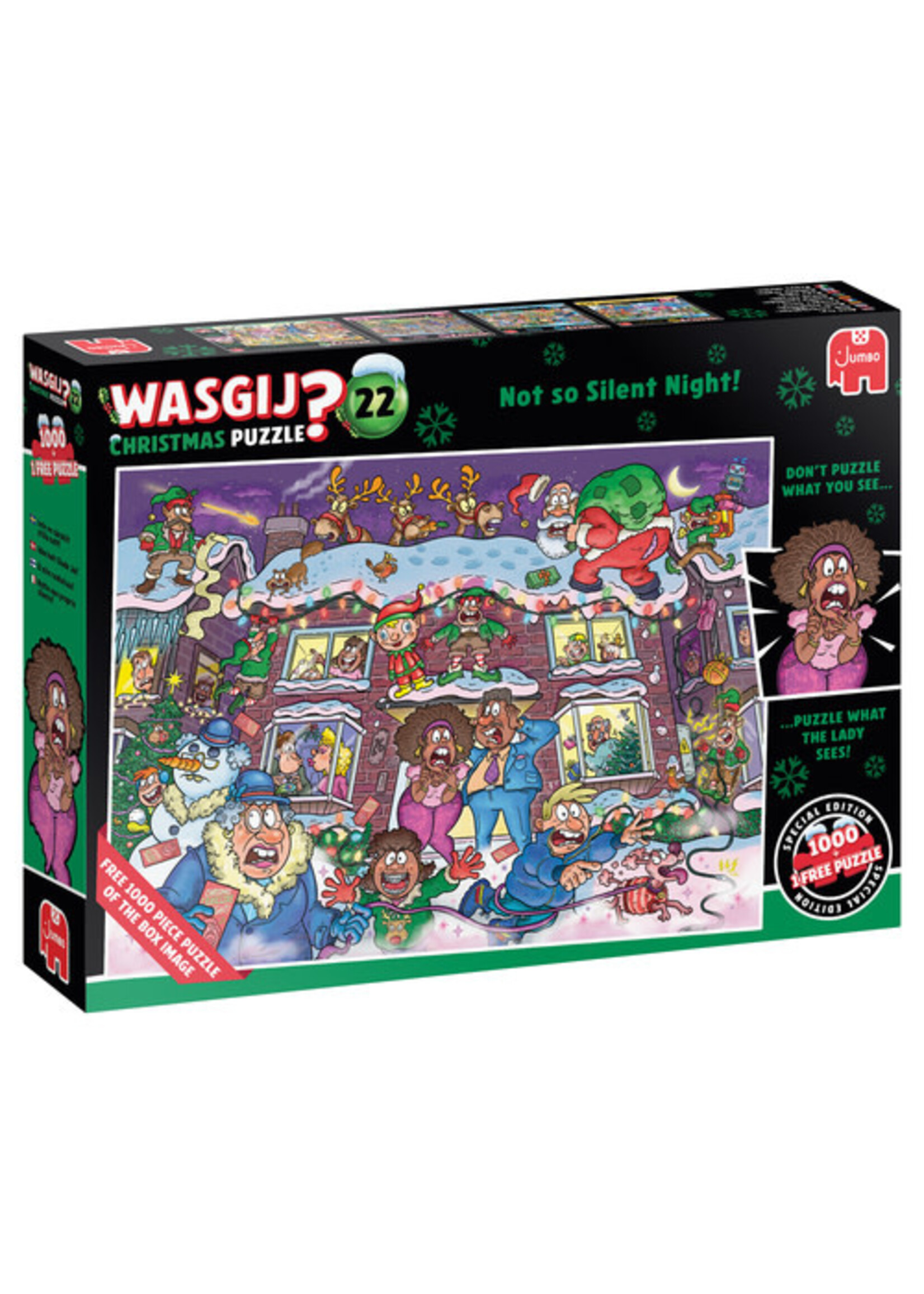 Jumbo Wasgij Christmas 22 – Niet zo’n stille nacht! (2×1000 stukjes)