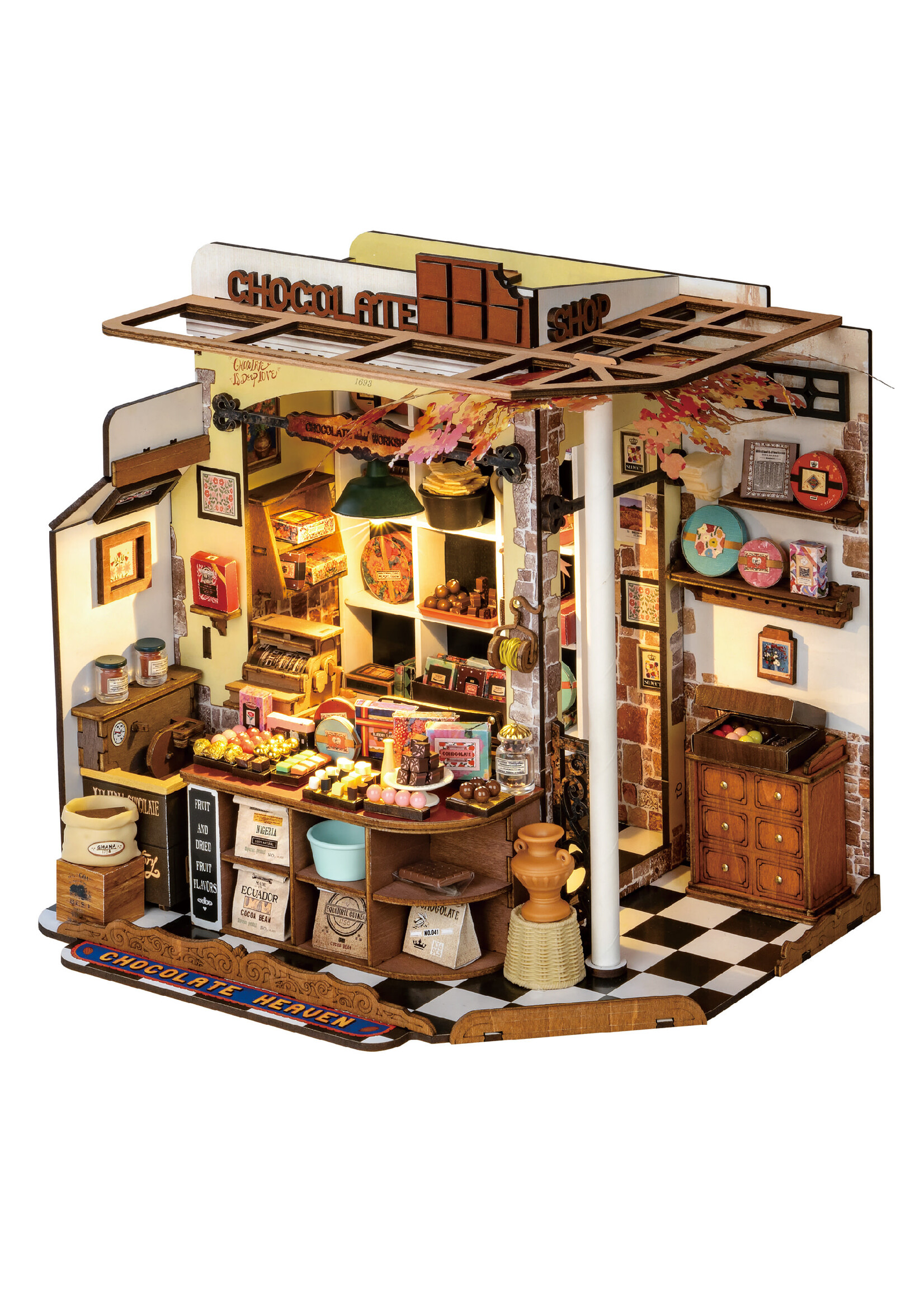 Rolife Robotime Henry’s Chocolate DIY Miniatuurhuis