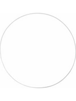 CChobby CC Metalen draad ring 20 cm Wit