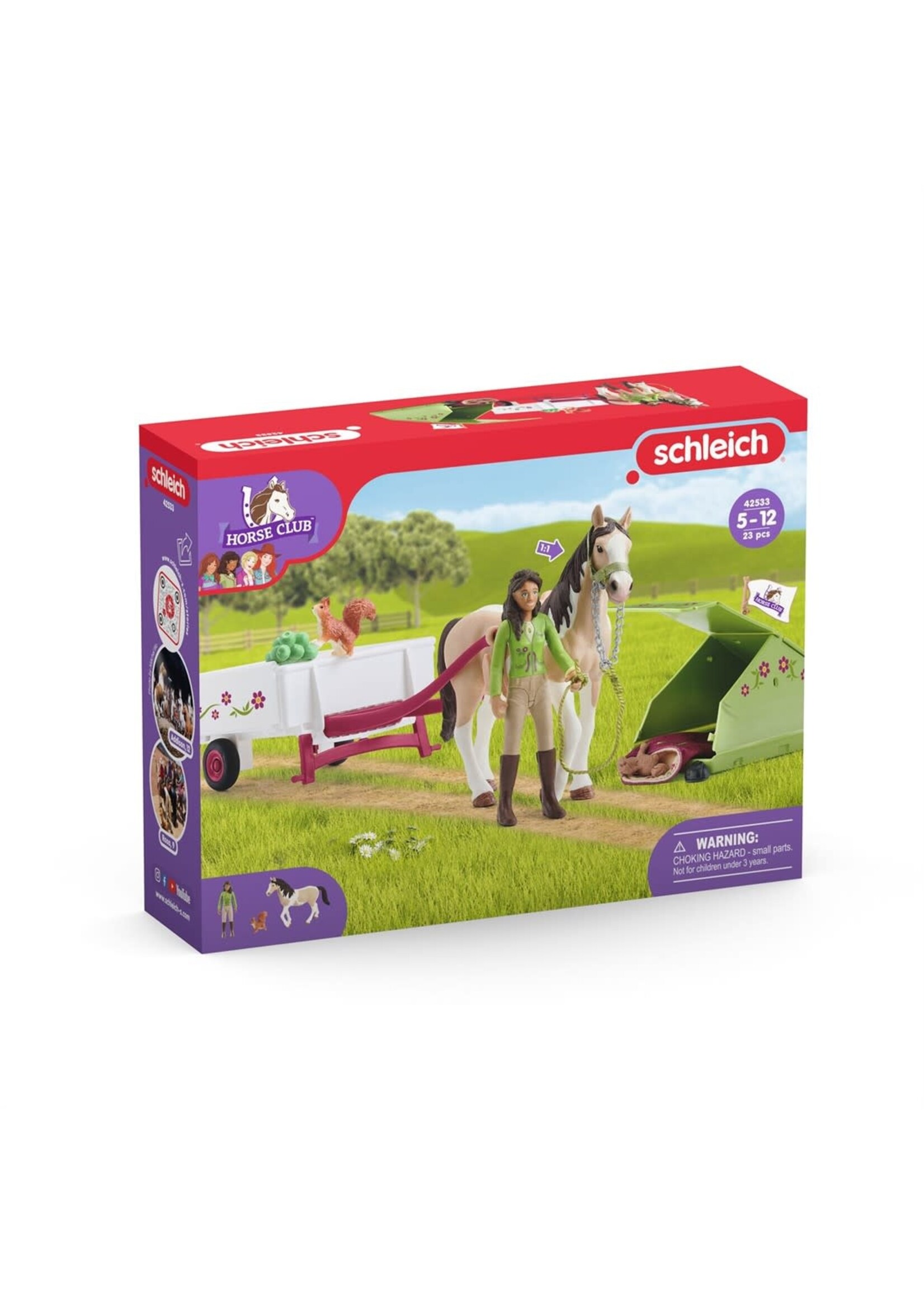 Schleich Schleich Horse Club Horse Club Sarah's kampeeruitstapje (42533)