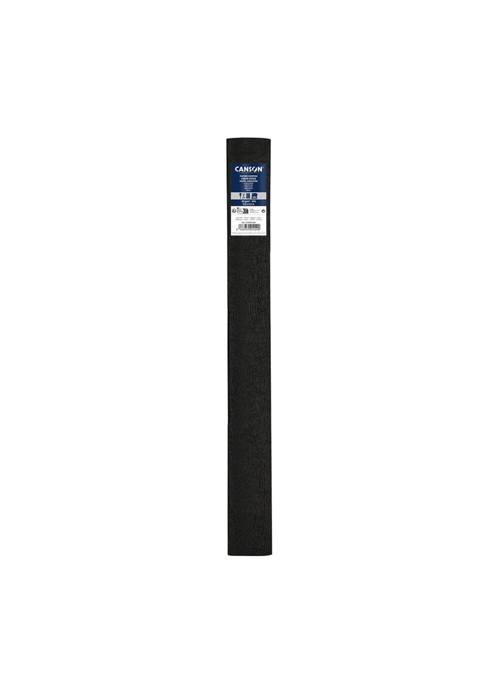 canson RL Cancrep Crepepapier std 50x250 30 gram black