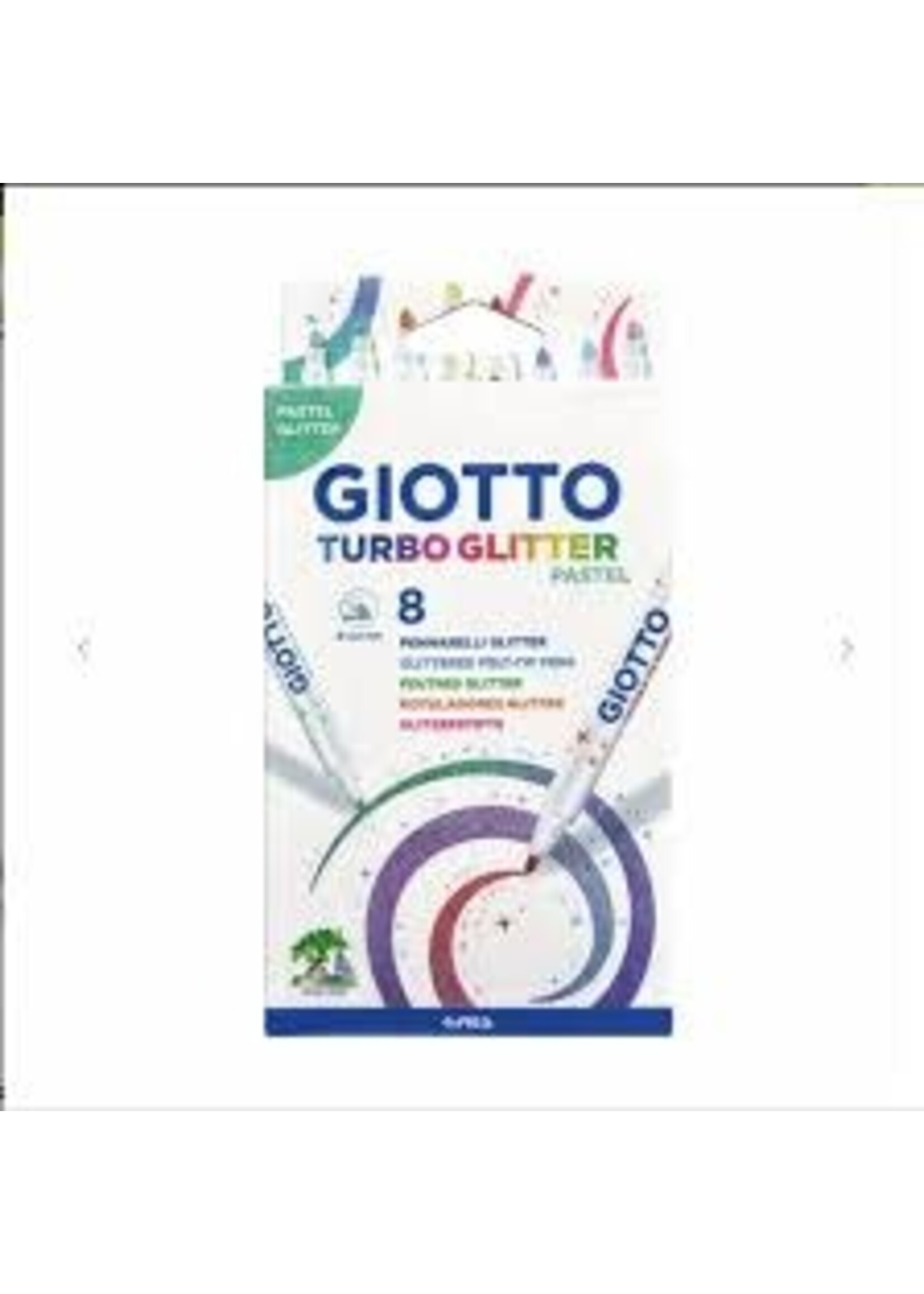 giotto Box 8 giotto turbo glitter pastel stiften