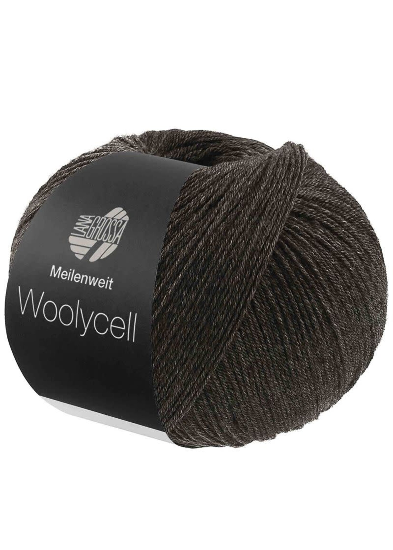 Lana Grossa Lana Grossa Meilenweit 100 Woolycell Garen 15 Zwart