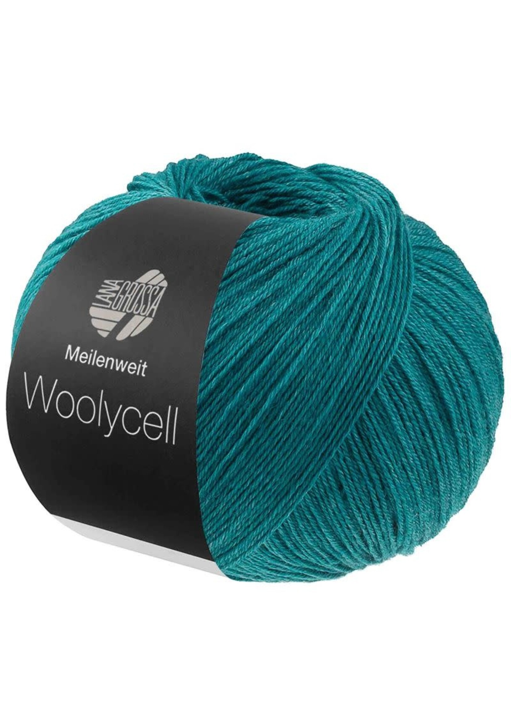 Lana Grossa Lana Grossa Meilenweit 100 Woolycell Garen 18 Petrol Blauw