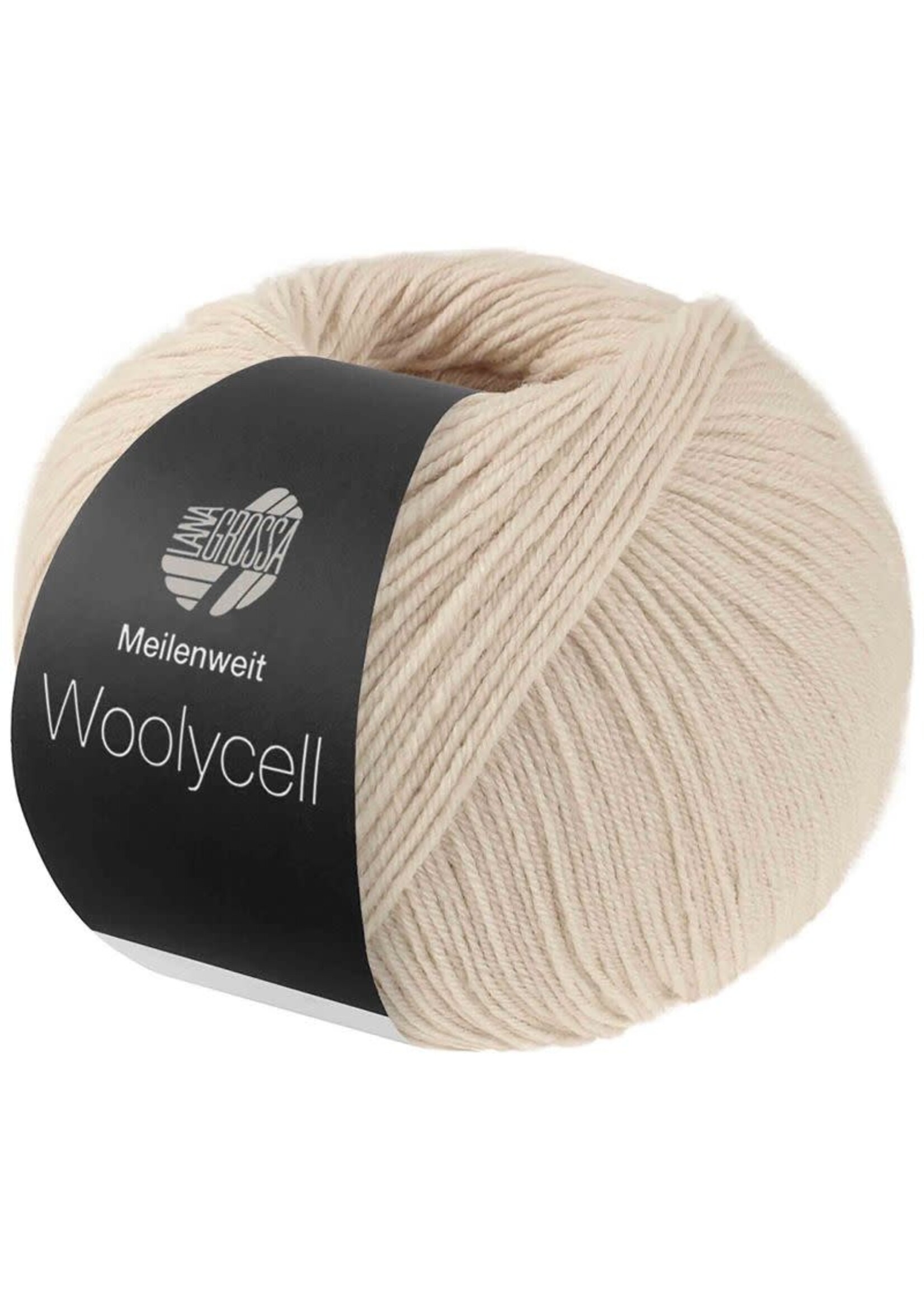 Lana Grossa Lana Grossa Mile 100 Woolycell-garen 2 parelbeige