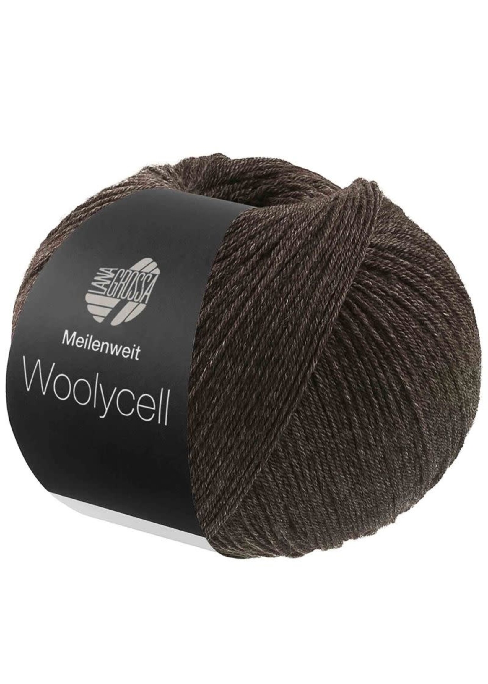 Lana Grossa Lana Grossa Meilenweit 100 Woolycell Garen 14 Antracietgrijs