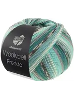 Lana Grossa Lana Grossa Woolycell Freddo 6044 Petrolgroen Multi