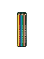 Faber-Castell Kleurpotlood Faber-Castell Polychromos blik 6 stuks basiskleuren