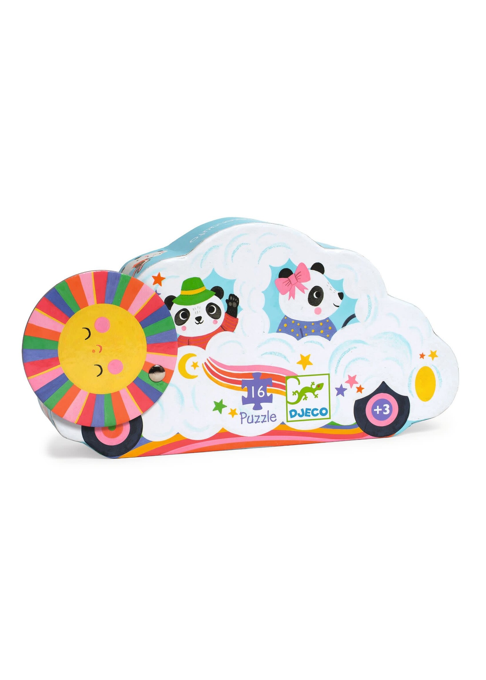 Djeco Djeco Wolkenwagen puzzel (16 stukjes)