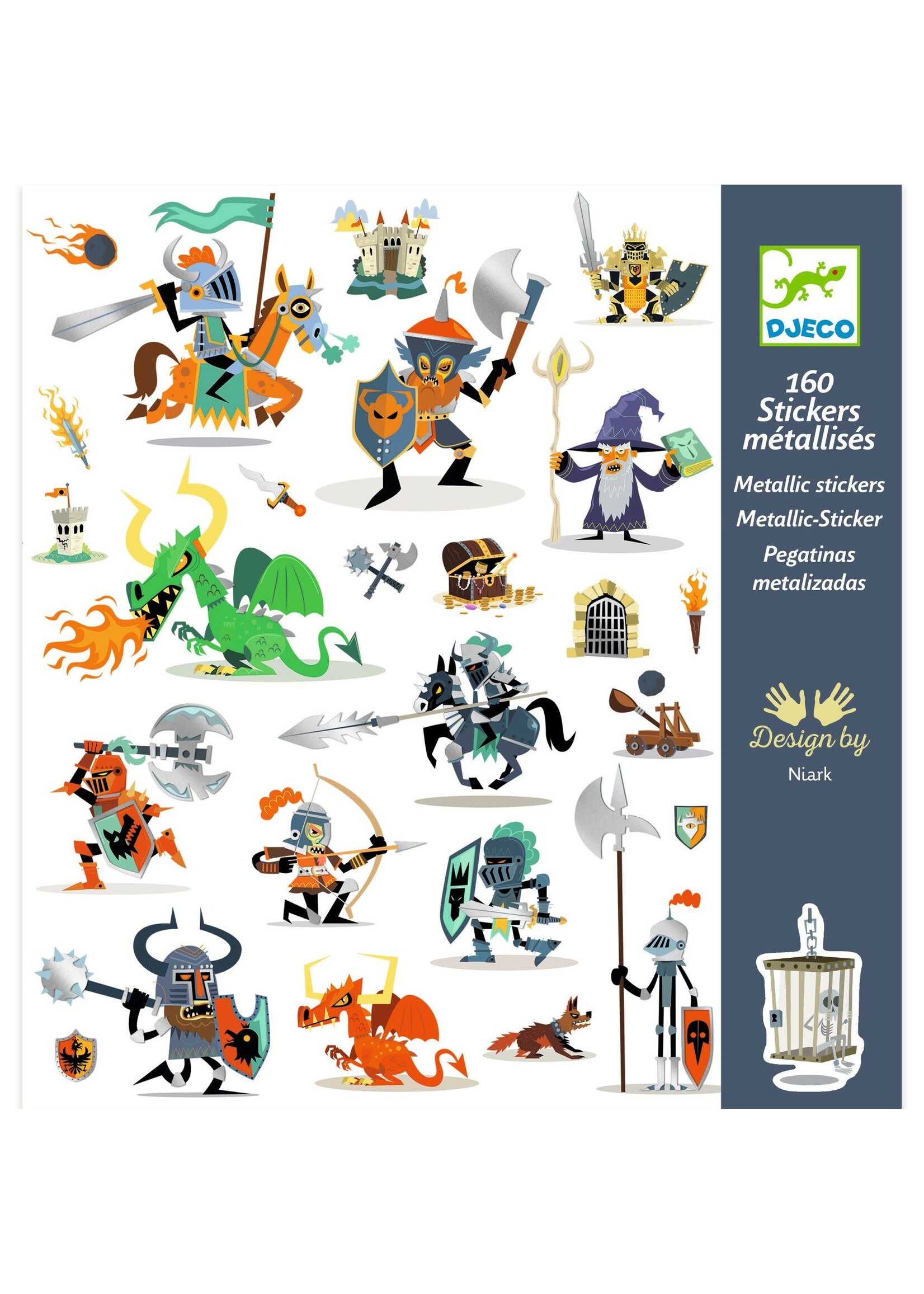 Djeco Djeco stickervel Ridders
