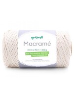 Grundl Grundl 4889-01 Macrame garen 3mm 330gram Natuur/Ecru
