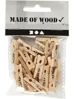 CChobby CC Berkenhout Wasknijpers 25 mm 30 stuks