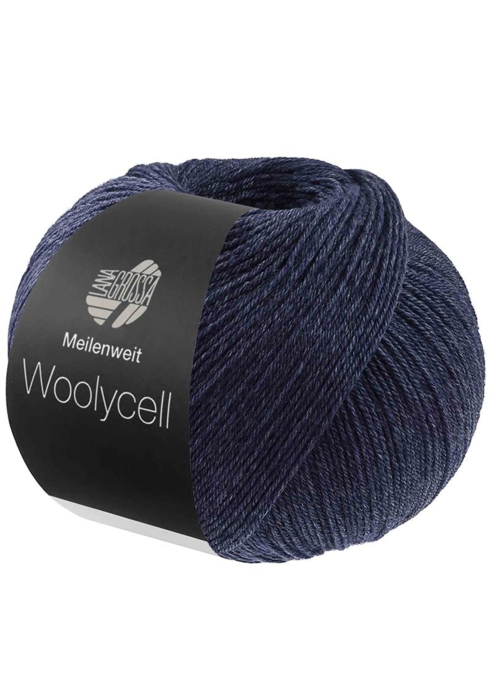 Lana Grossa Lana Grossa Meilenweit 100 Woolycell Garen 19 Donkerblauw