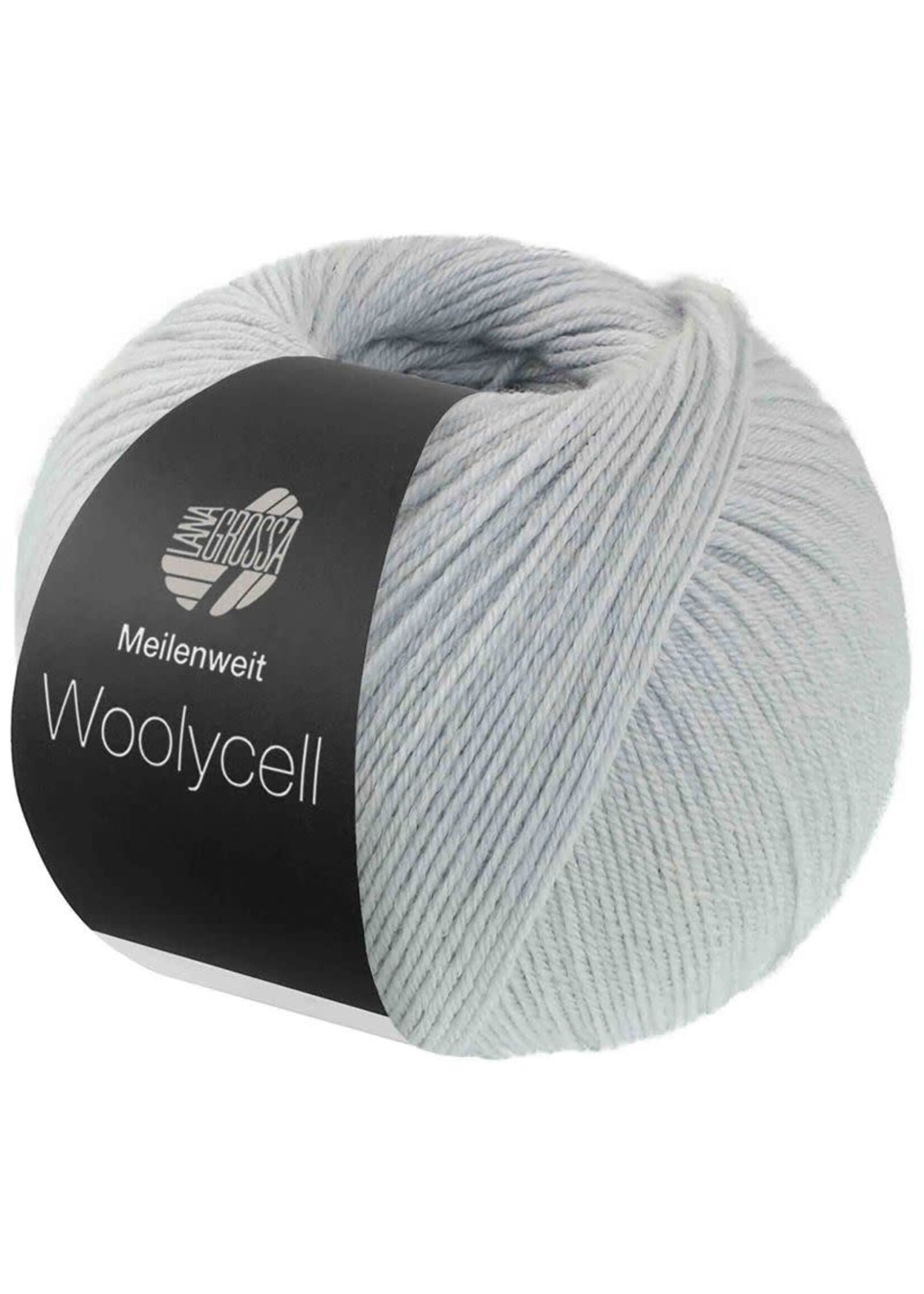 Lana Grossa Lana Grossa Meilenweit 100 Woolycell Garen 10 Lichtblauw Grijs