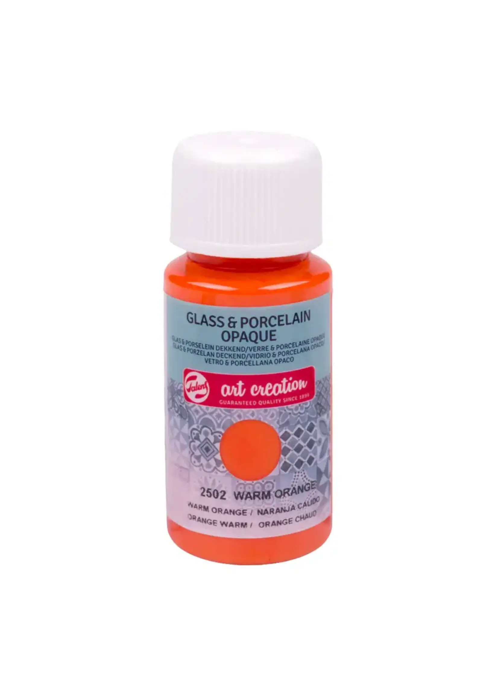 Royal Talens Talens Art Creation Glas & Porselein Dekkend Fles 50 ml Warm Oranje 2502