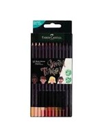 Faber-Castell Faber-Castell Kleurpotlood Black Edition 12 stuks huidskleurtinten in karton etui