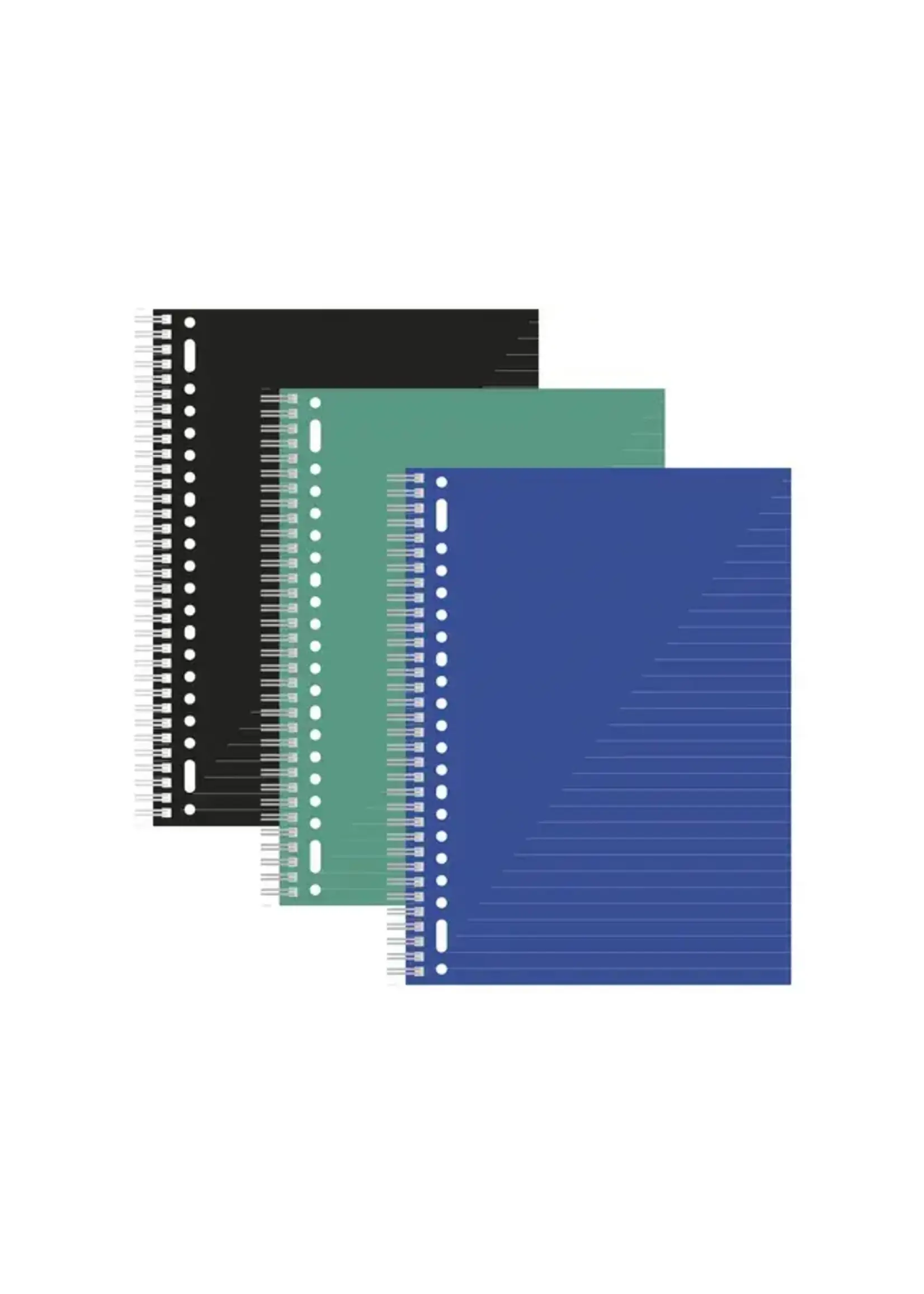 Kangaro Collegeblok Kangaro A4 assorti kleuren, krimp van 3 stuks