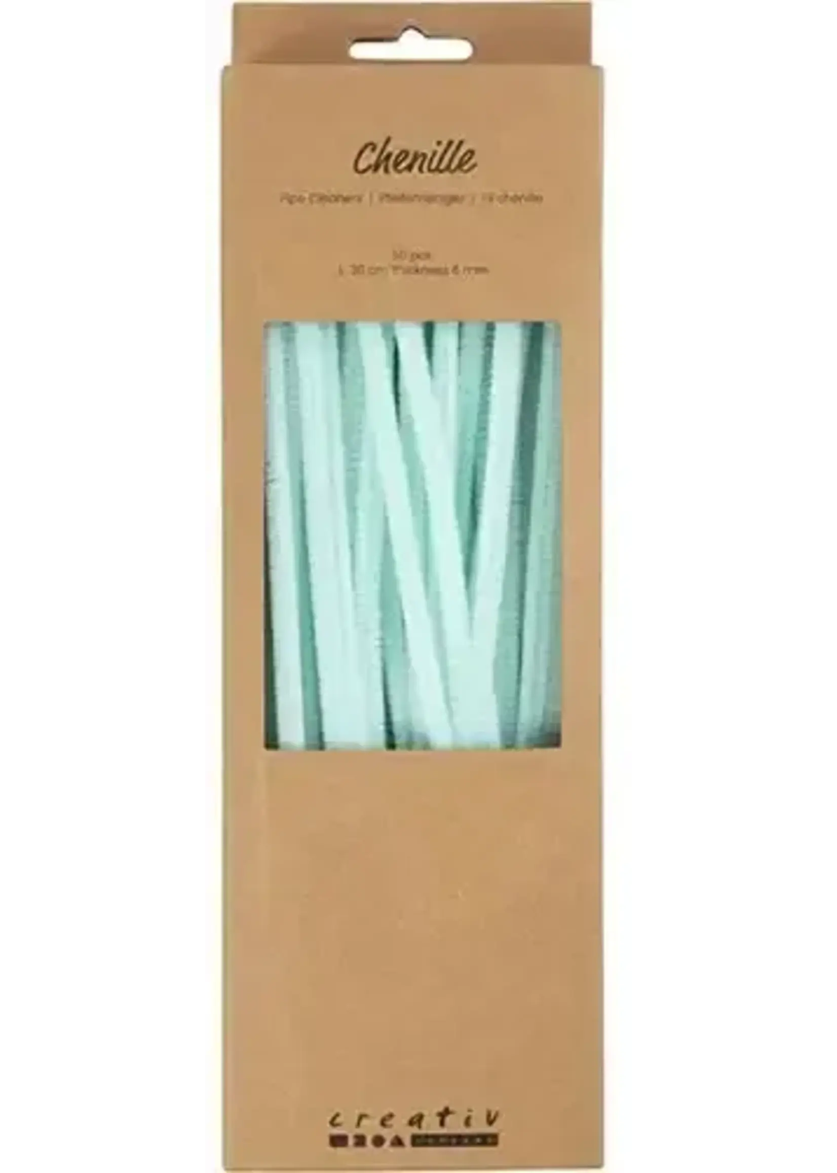 CChobby CC Chenilledraad Turquoise 6mm x 30 cm 50 stuk