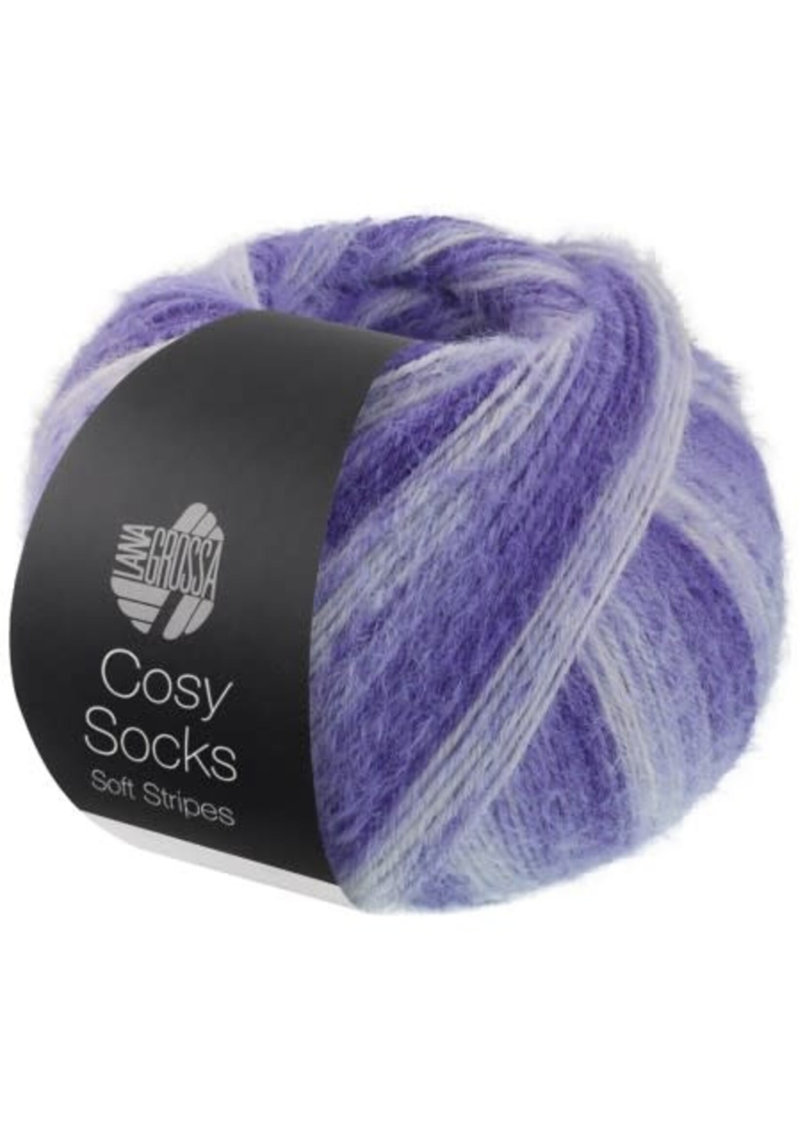 Lana Grossa Lana Grossa Cosy Socks Soft Stripes 109 Blauw