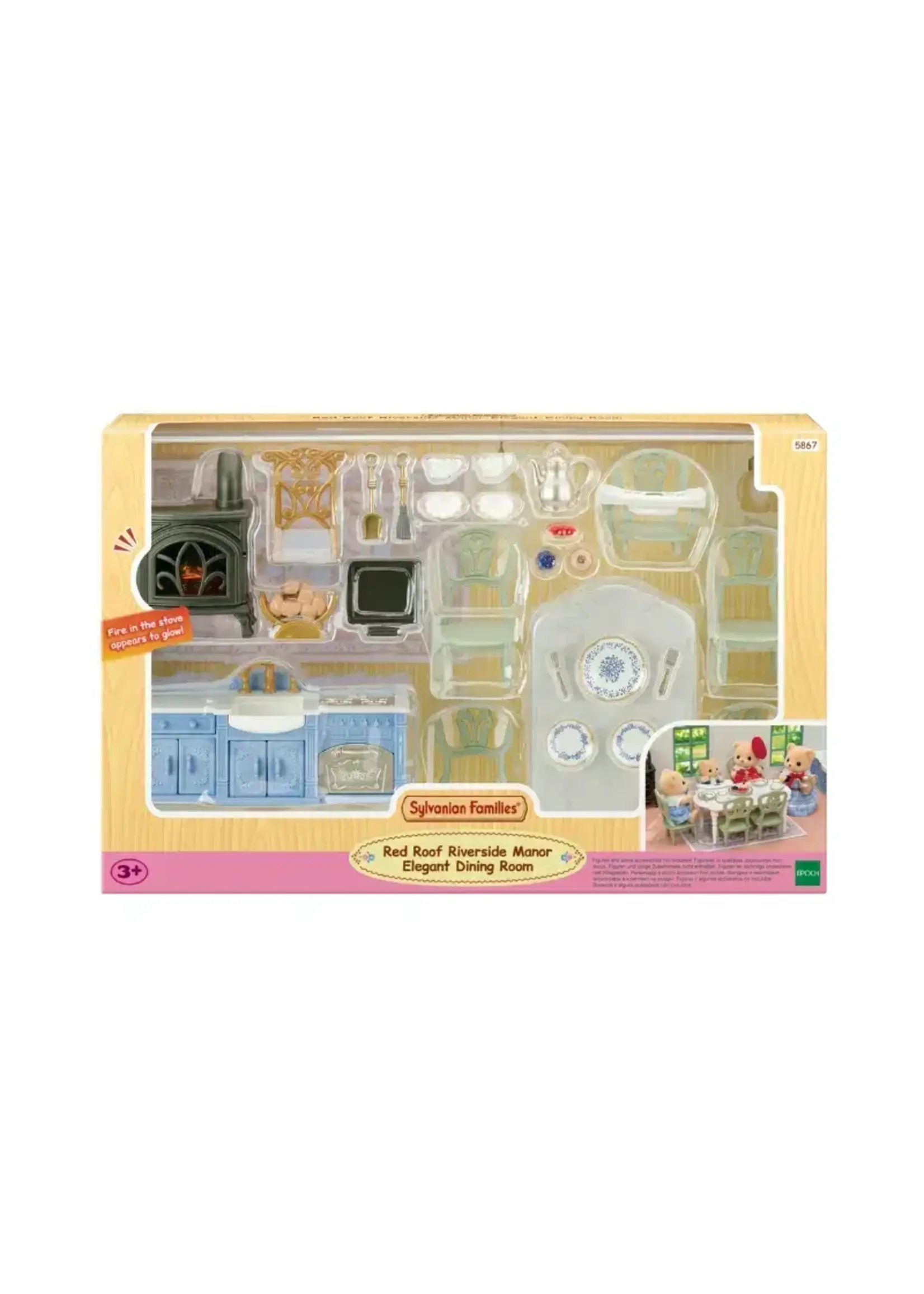 Sylvanian families Sylvanian families Red roof Riverside manor elegant dining room