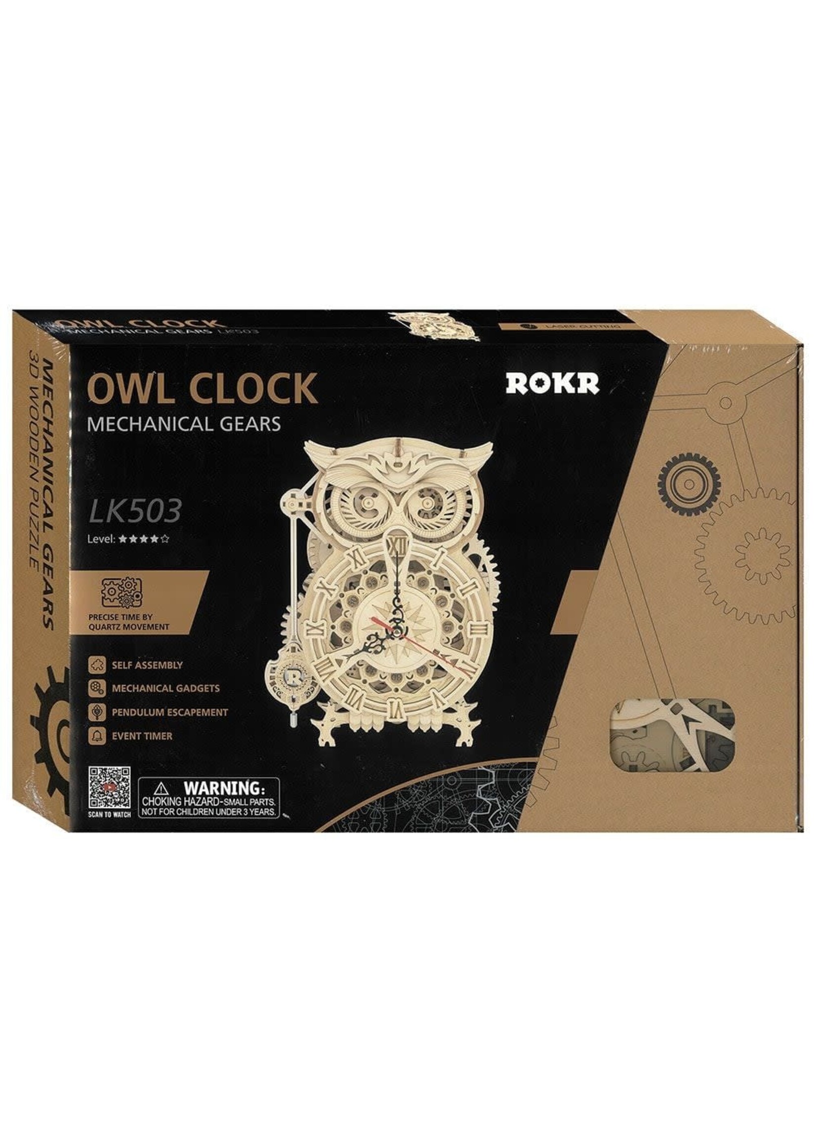 Rokr Robotime Owl Clock