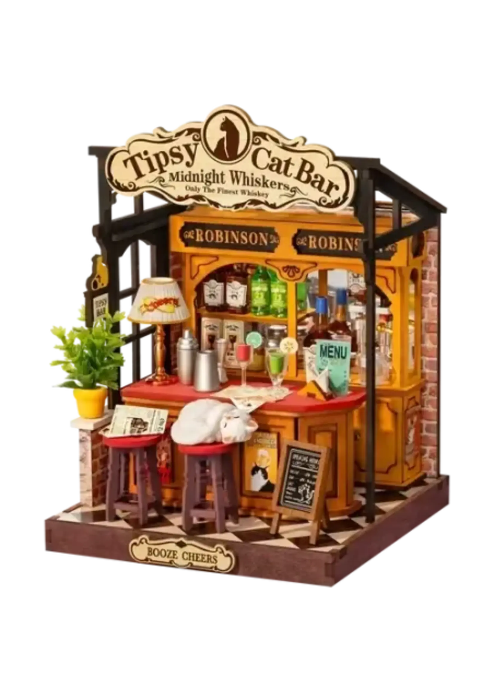 Rolife Robotime Tipsy Cat Bar