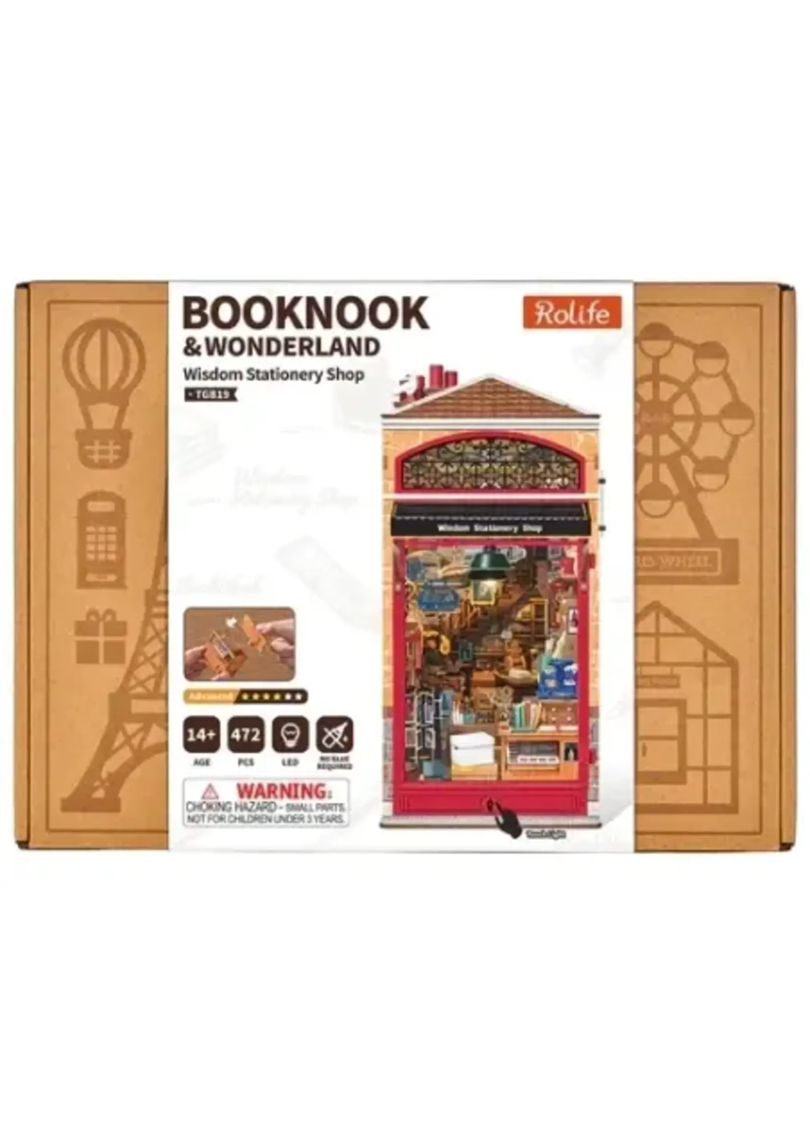 Rolife Robotime Book Nook Wisdom Stationery Shop