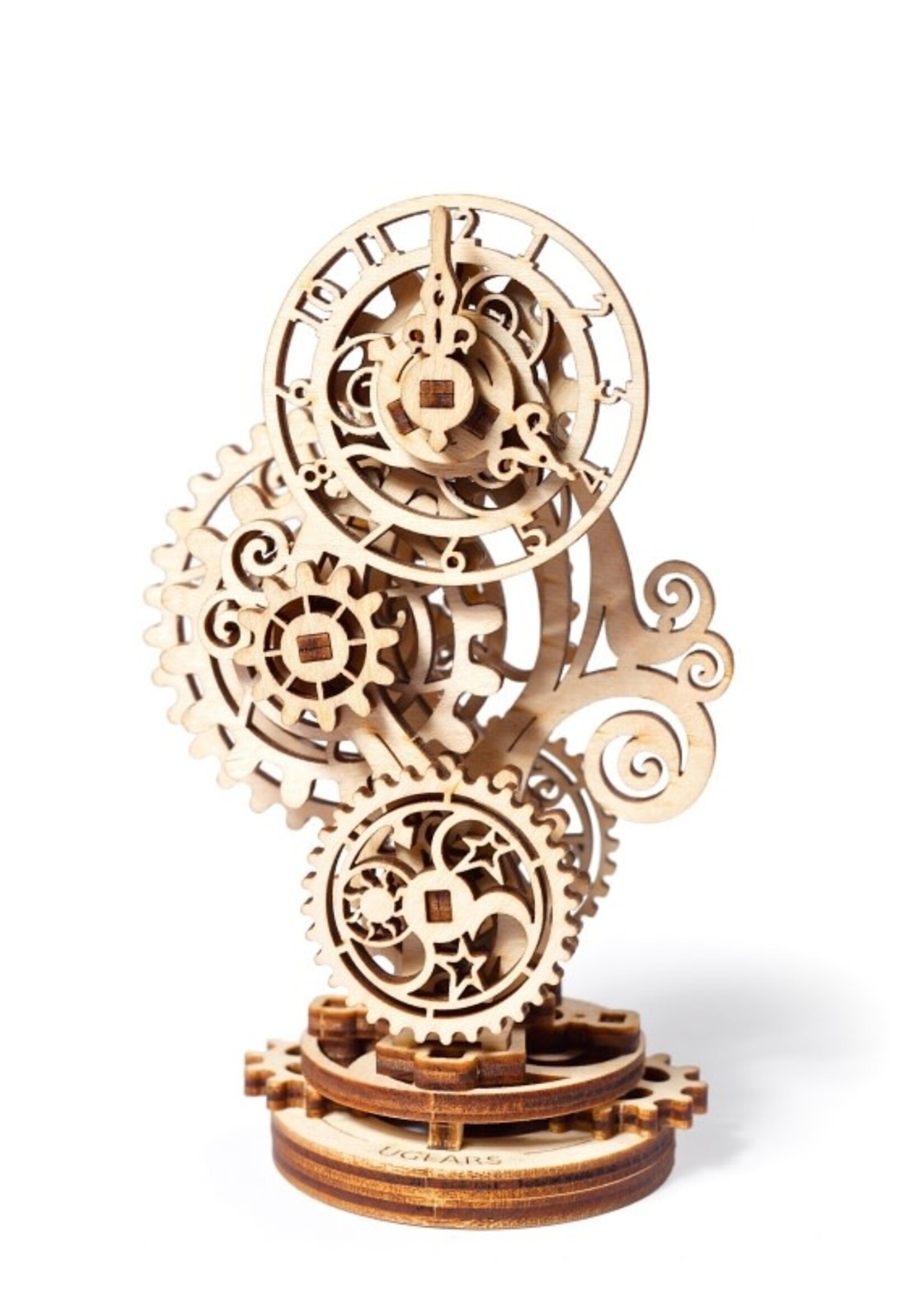 Ugears UGears 3D Houten Bouwpakket Steampunk Clock 2.0