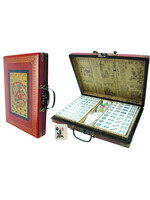 Hotgames Mah-Jong rood China koffer klein 23x16x5cm