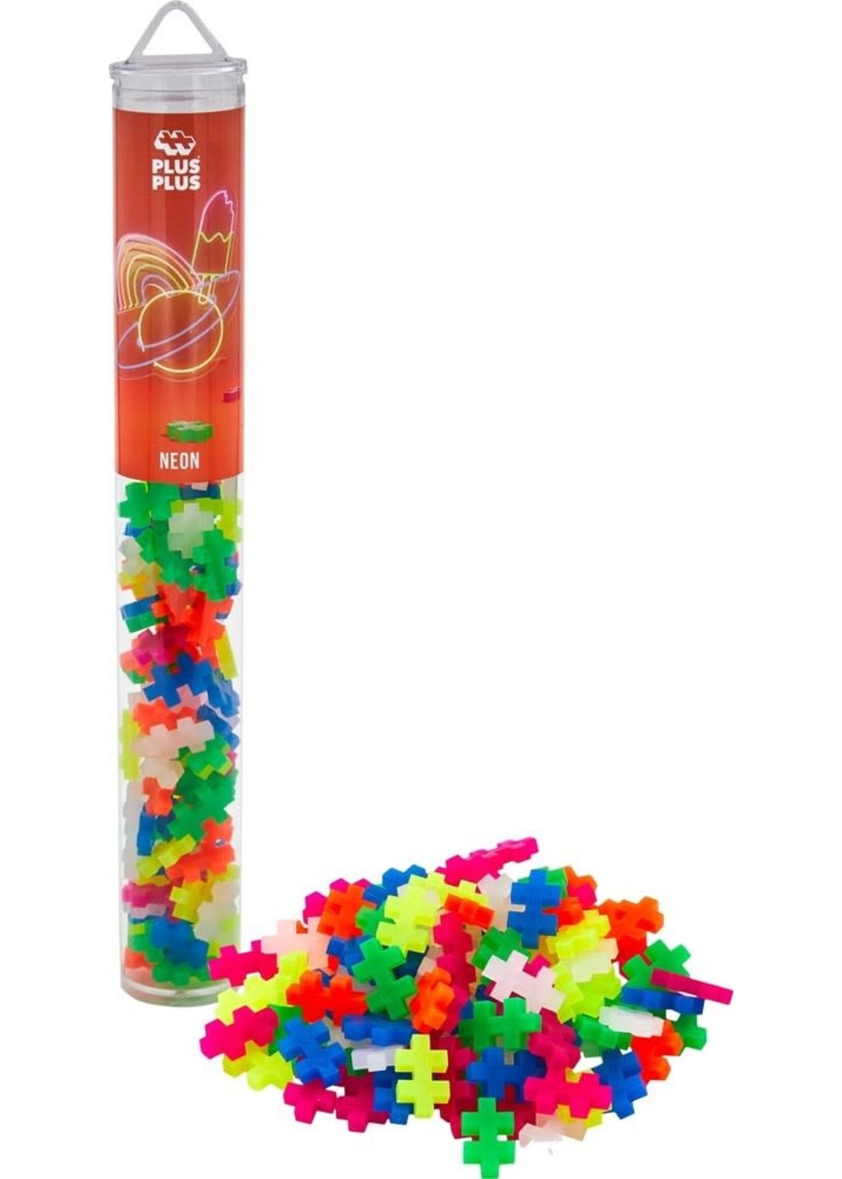 Plus-Plus Plus-PlusTube neon: 100 stuks (4024)