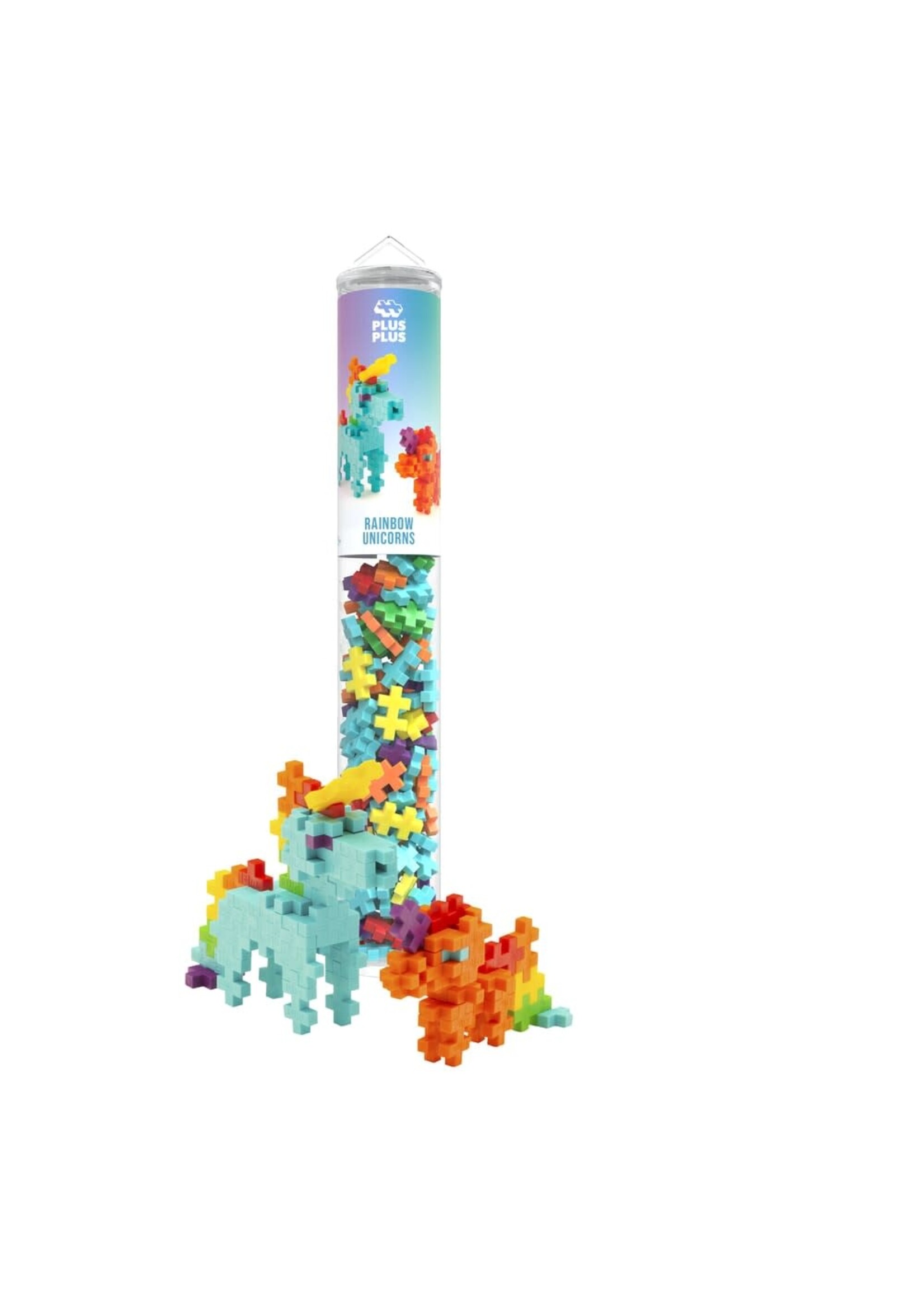 Plus-Plus Plus-Plus Rainbow Unicorns 100 Pcs Tube (4372)