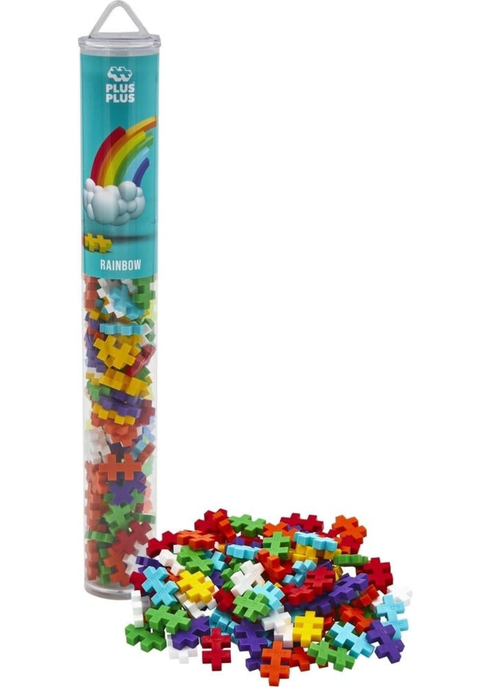 Plus-Plus Plus-Plus Tube regenboog : 100 stuks (4265)