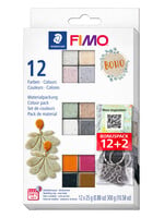 Fimo Fimo modelleerklei  BoHo, 12 kleuren