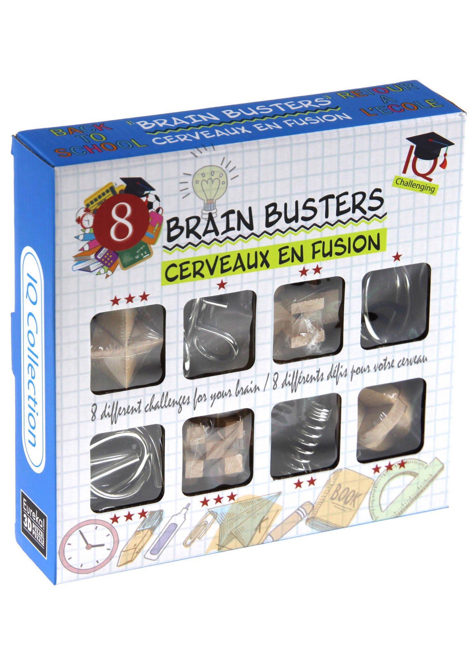 Eureka Eureka Breinpuzzel set Hout en Metaal, 8st.