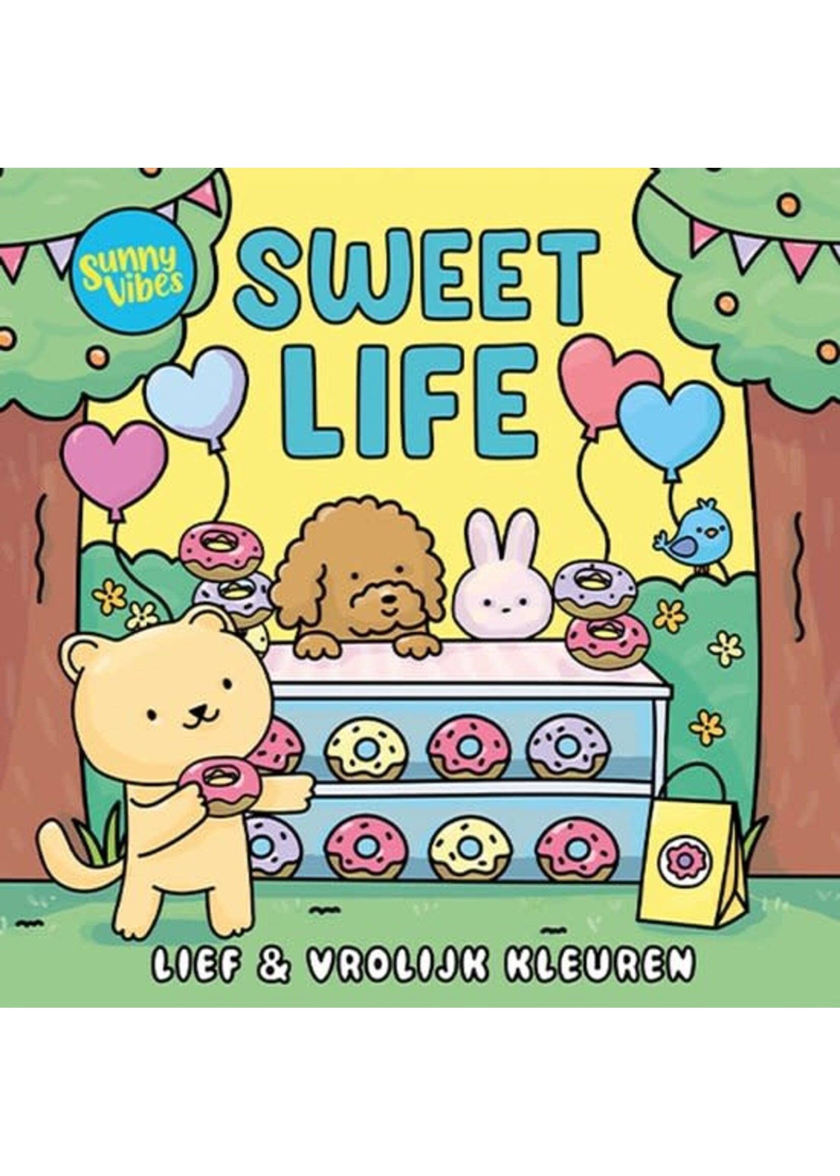 Lantaarn publishers Sunny Vibes Sweet Life Kleurboek