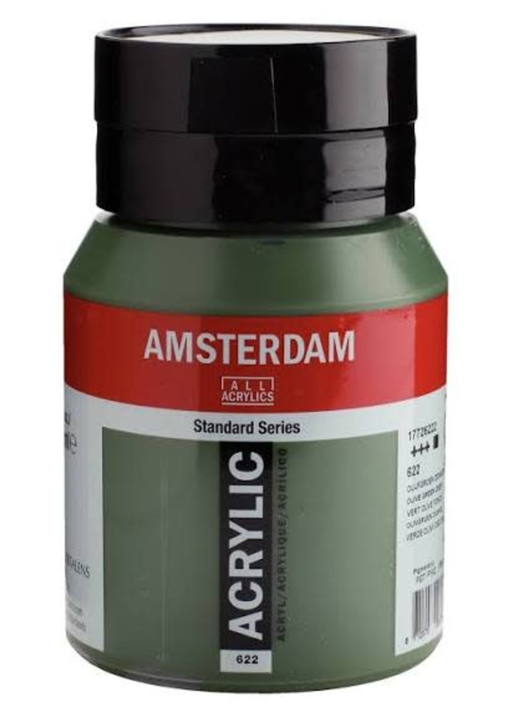 Talens Amsterdam Amsterdam Standard Series Acrylverf Pot 500 ml Olijfgroen Donker 622