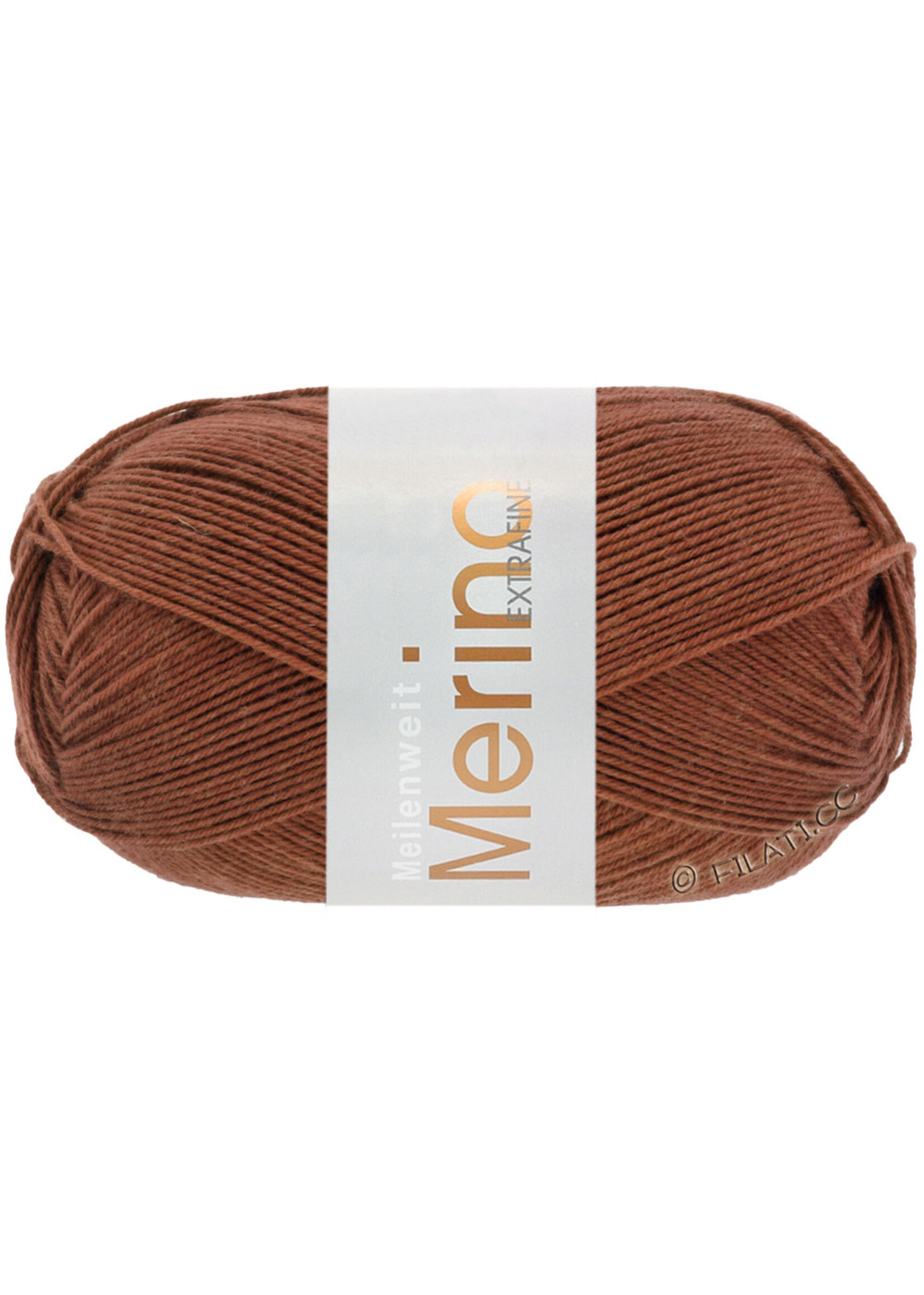 Lana Grossa Lana Grossa Meilenweit Merino Extra Fijn 100gr 2475 bruin