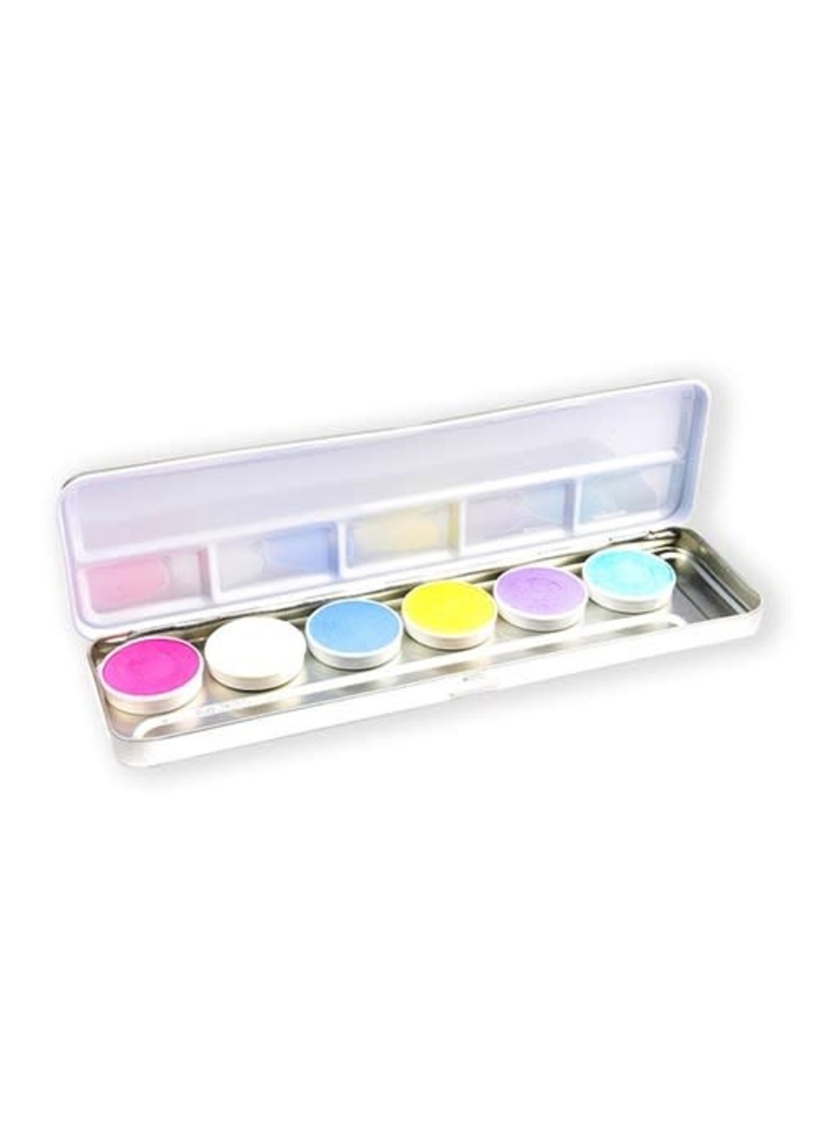 Superstar Aqua face- and bodypaint pastel palet (6 kleuren)