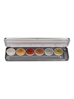 Superstar Aqua face- and bodypaint Precious Gem palet (6 kleuren)