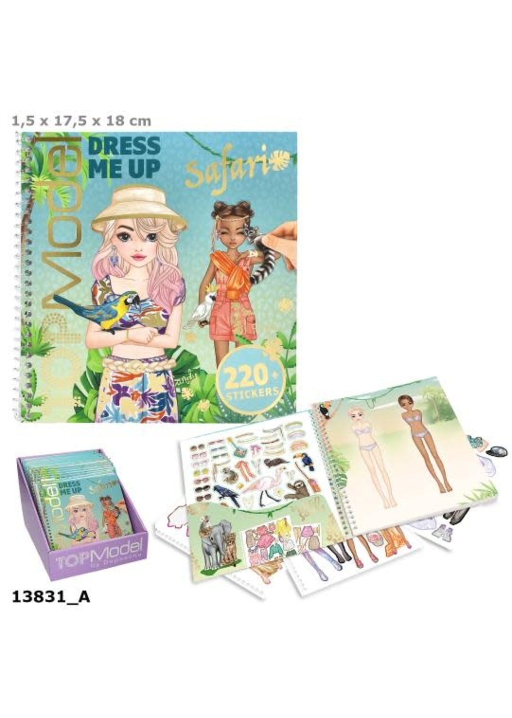 TopModel TOPModel Dress Me Up Stickerbook Safari