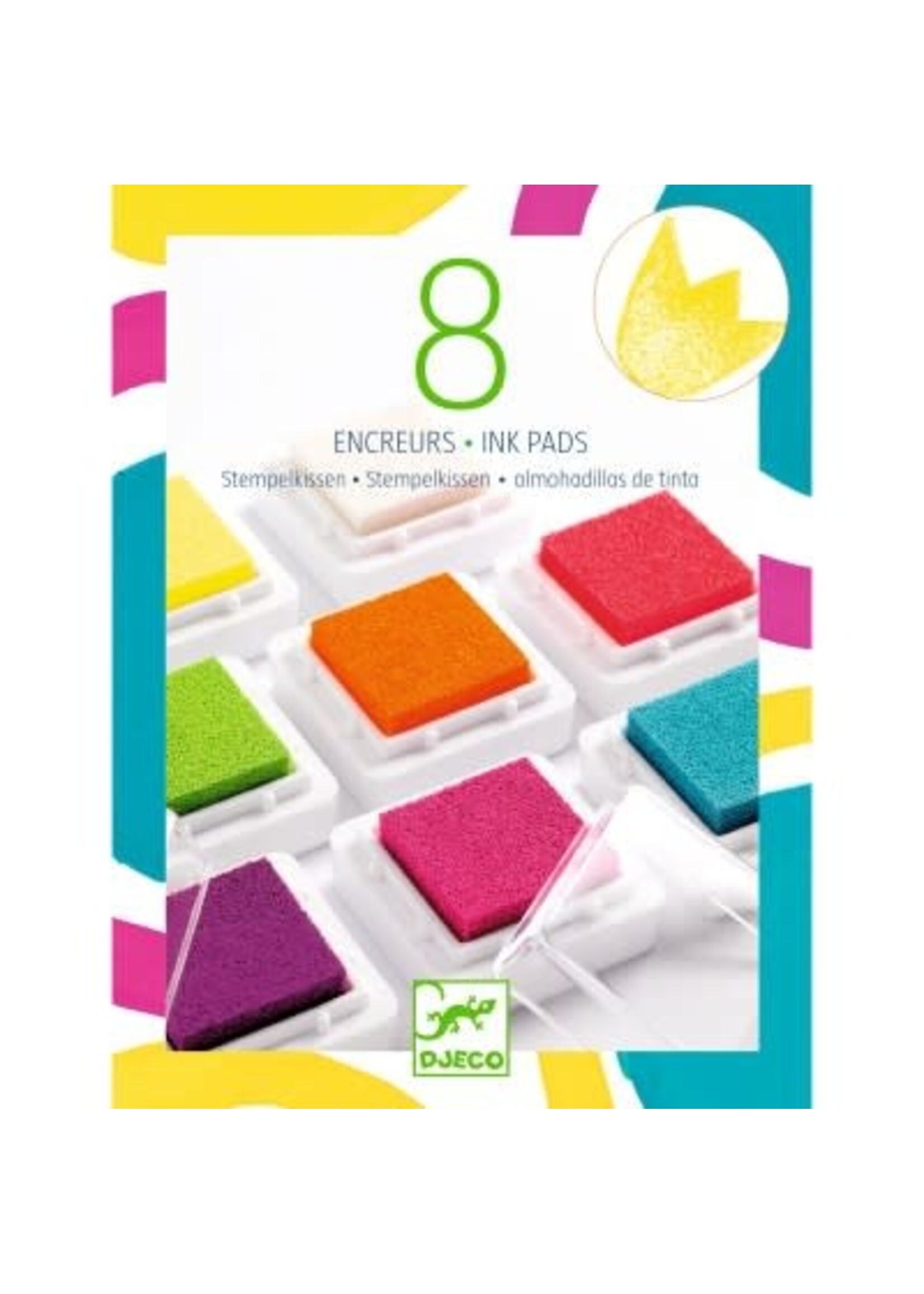 Djeco Djeco 8 inktkussens en 1 reiniger