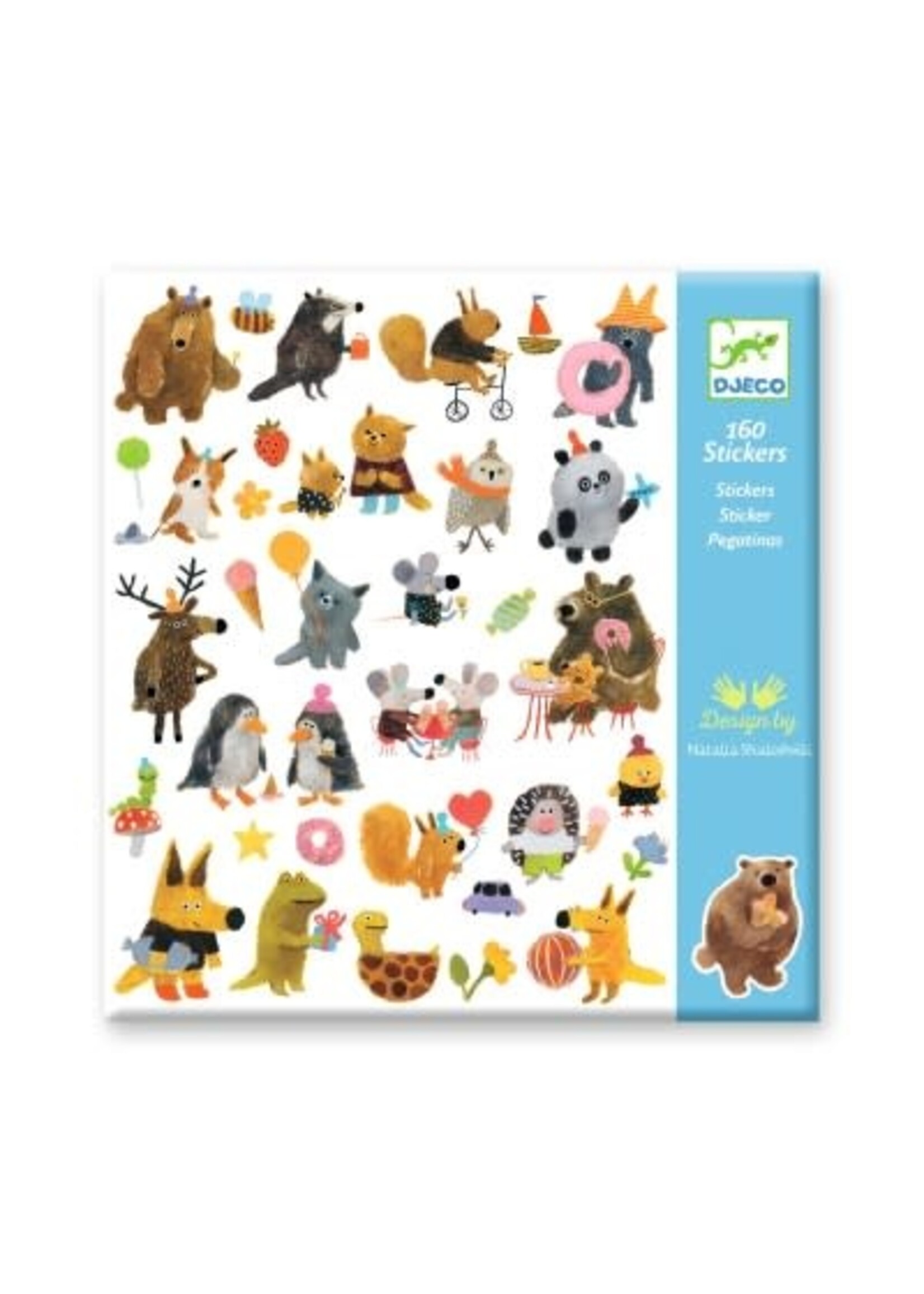 Djeco Djeco stickers Fluffy friends